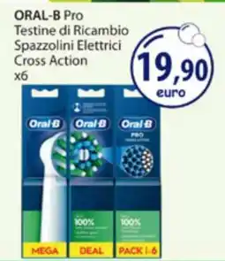 Acqua & Sapone ORAL-B Pro Testine di Ricambio Spazzolini Elettrici Cross Action x6 offerta