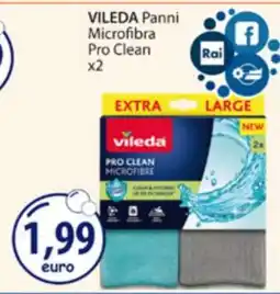 Acqua & Sapone VILEDA Panni Microfibra Pro Clean x2 offerta