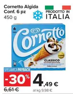 Carrefour Cornetto Algida Conf. 6 pz offerta