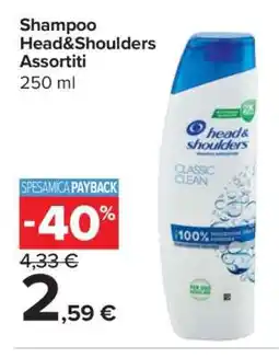 Carrefour Shampoo Head&Shoulders Assortiti offerta