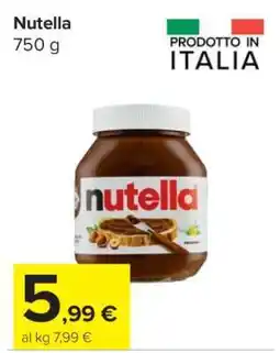 Carrefour Nutella offerta