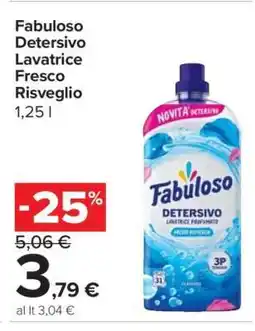 Carrefour Fabuloso Detersivo Lavatrice Fresco Risveglio offerta