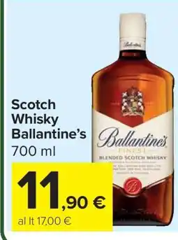 Carrefour Scotch Whisky Ballantine’s offerta