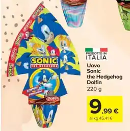 Carrefour Express Uovo Sonic the Hedgehog Dolfin offerta