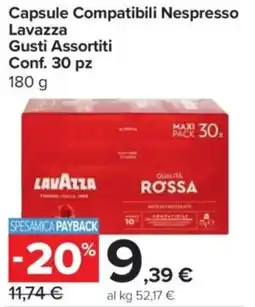 Carrefour Express Capsule Compatibili Nespresso Lavazza Conf. 30 pz offerta