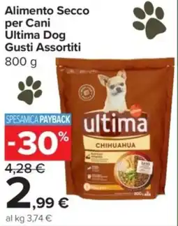 Carrefour Express Alimento Secco per Cani Ultima Dog offerta