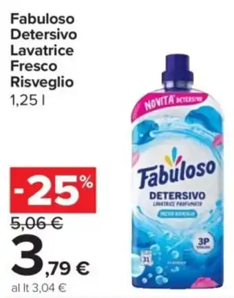 Carrefour Express Fabuloso Detersivo Lavatrice Fresco Risveglio offerta