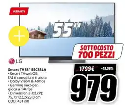 MediaWorld LG Smart TV 55" 55C55LA offerta
