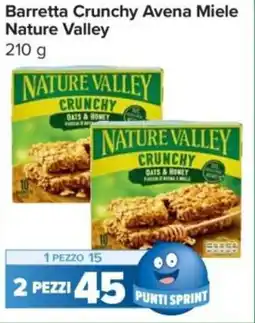 Carrefour Express Barretta Crunchy Avena Miele Nature Valley offerta