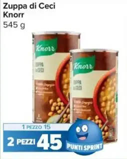 Carrefour Express Zuppa di Ceci Knorr offerta