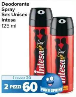 Carrefour Express Deodorante Spray Sex Unisex Intesa offerta