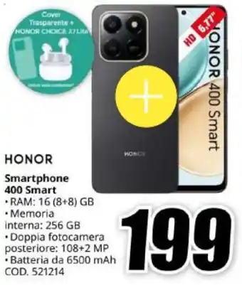 MediaWorld HONOR Smartphone 400 Smart offerta