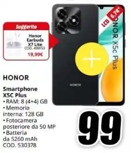 MediaWorld HONOR Smartphone X5C Plus offerta