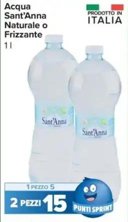 Carrefour Express Acqua Sant'Anna Naturale o Frizzante offerta