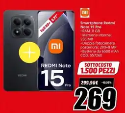 MediaWorld Xiaomi Smartphone Redmi Note 15 Pro offerta