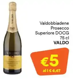 Unes Valdobbiadene Prosecco Superiore DOCG VALDO offerta