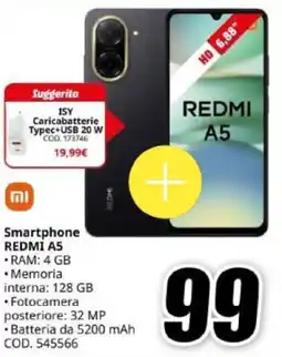 MediaWorld Xiaomi REDMI A5 offerta