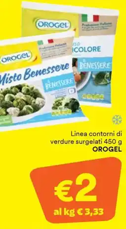 Unes Linea contorni di verdure surgelati OROGEL offerta