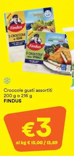 Unes Croccole FINDUS offerta