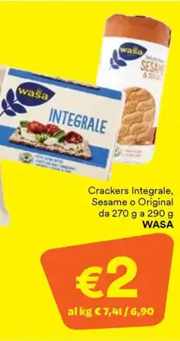 Unes Crackers Integrale, Sesame o Original WASA offerta
