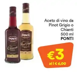 Unes Aceto di vino da Pinot Grigio of Chianti PONTI offerta