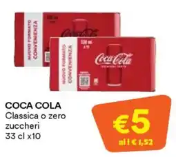 Unes COCA COLA Classica o zero zuccheri offerta