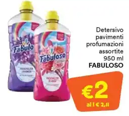 Unes Detersivo pavimenti FABULOSO offerta