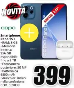 MediaWorld oppo Smartphone Reno 15 F offerta