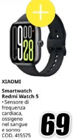 MediaWorld XIAOMI Smartwatch Redmi Watch 5 offerta
