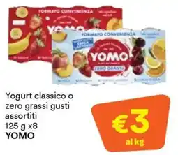 Unes Yogurt classico o zero grassi YOMO offerta