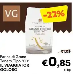 Unes Farina di Grano Tenero Tipo "00" IL VIAGGIATOR GOLOSO offerta