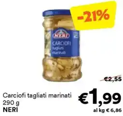 Unes Carciofi tagliati marinati NERI offerta
