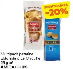 Unes Multipack patatine Eldorada o Le Chicche AMICA CHIPS offerta