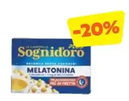 Unes Camomilla solubile con melatonina senza zuccheri SOGNI D'ORO offerta