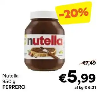 Unes Nutella FERRERO offerta