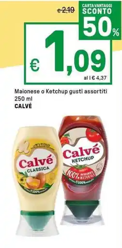 Iper La Grande Maionese o Ketchup CALVÉ offerta