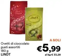 Unes Ovetti di Ovetti di cioccolato gusti assortiti LINDT offerta