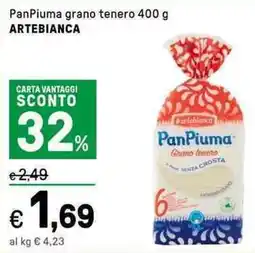 Iper La Grande PanPiuma grano tenero ARTEBIANCA offerta