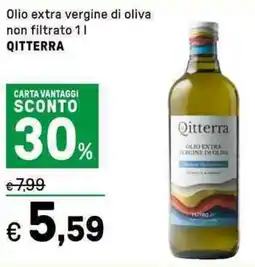 Iper La Grande Olio extra vergine di oliva non filtrato QITTERRA offerta