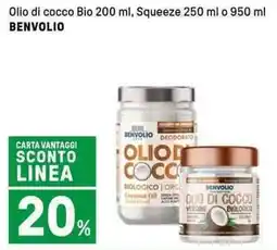 Iper La Grande Olio di cocco Bio , Squeeze BENVOLIO offerta