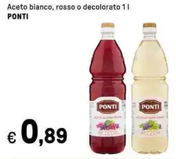 Iper La Grande Aceto bianco, rosso o decoloratoPONTI PONTI offerta