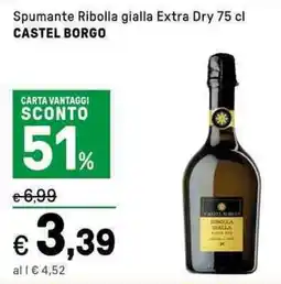 Iper La Grande Spumante Ribolla gialla Extra Dry CASTEL BORGO offerta