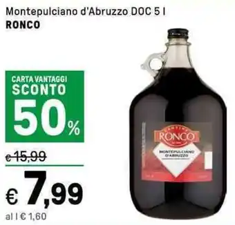 Iper La Grande Montepulciano d'Abruzzo DOC RONCO offerta