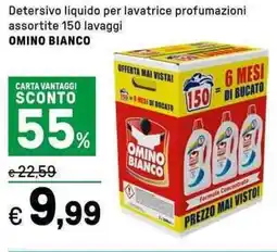 Iper La Grande Detersivo liquido per lavatrice OMINO BIANCO offerta