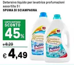 Iper La Grande Detersivo liquido per lavatrice SPUMA DI SCIAMPAGNA offerta
