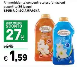 Iper La Grande Ammorbidente Ammorbidente concentrato SPUMA DI SCIAMPAGNA offerta
