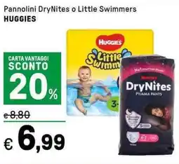 Iper La Grande Pannolini DryNites o Little Swimmers HUGGIES offerta