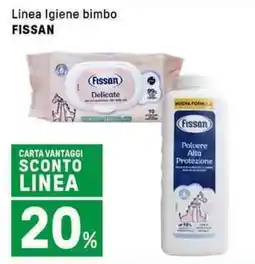 Iper La Grande Linea Igiene bimbo FISSAN offerta