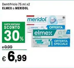 Iper La Grande Dentifricio 75 ml x2 ELMEX O MERIDOL ELMEX O MERIDOL offerta