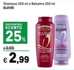 Iper La Grande Shampoo o Balsamo ELVIVE offerta